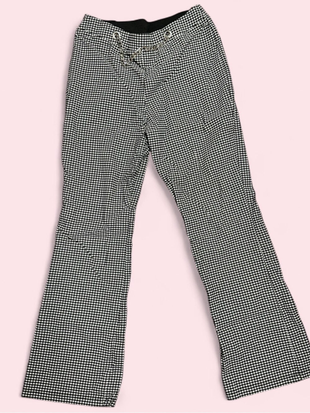 wild fable Black & White Gingham Flare Pants